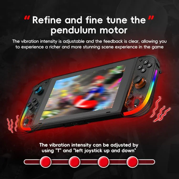 適用於 Nintendo Switch JOY-05 分離式手柄 TMR 霍爾效應搖桿，6 軸動作與 RGB 燈光