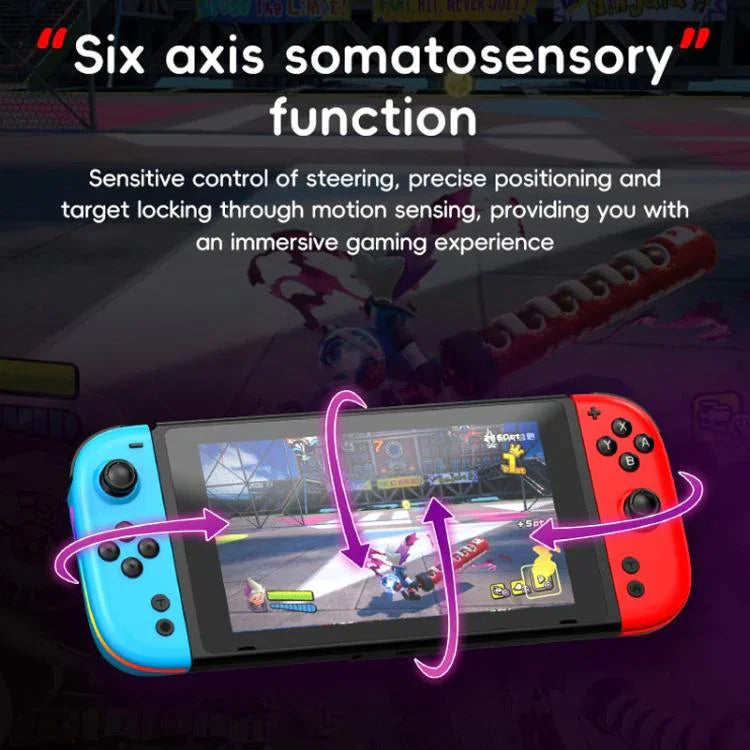 適用於 Nintendo Switch JOY-05 分離式手柄 TMR 霍爾效應搖桿，6 軸動作與 RGB 燈光