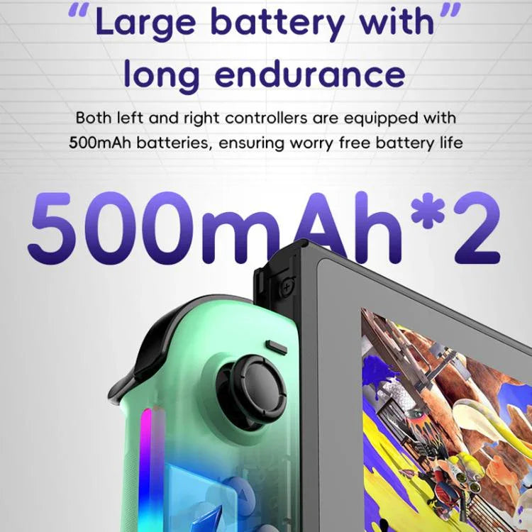 適用於 Nintendo Switch JOY-05 分離式手柄 TMR 霍爾效應搖桿，6 軸動作與 RGB 燈光