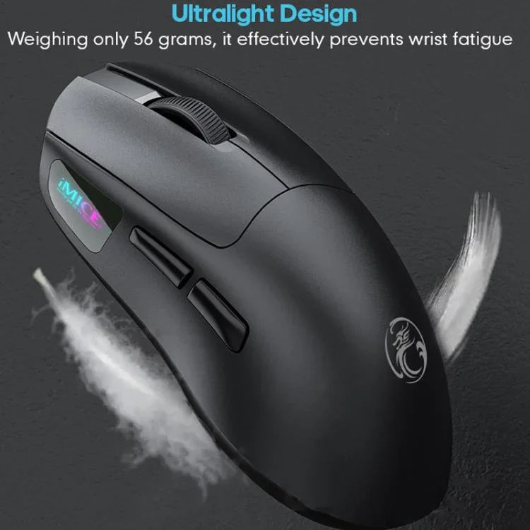iMICE G900 6鍵 12800DPI 遊戲滑鼠 可充電三模無線滑鼠