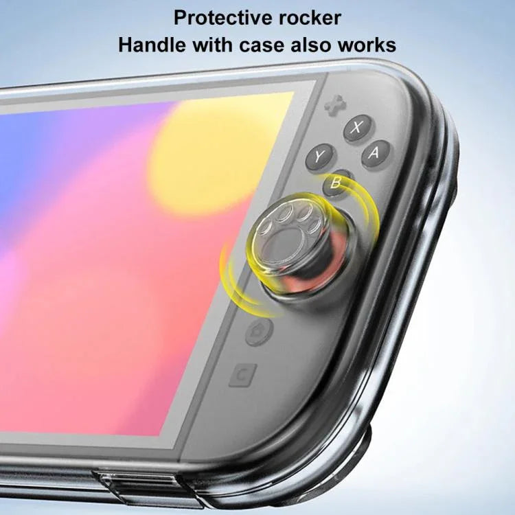 適用於 Nintendo Switch 2 主機水晶收納盒，防刮旅行盒，14 卡槽，主機盒透明白色，主機盒透明黑色