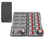24 合 1 磁吸卡盒，適用於 Nintendo Switch 2 / Switch 遊戲卡與 SD 卡收納