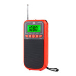 便攜 FM/AM/SW 多頻段高靈敏度時鐘控制收音機播放器，適用歐盟，適用美國