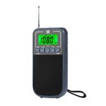 便攜 FM/AM/SW 多頻段高靈敏度時鐘控制收音機播放器，適用歐盟，適用美國