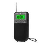 便攜 FM/AM/SW 多頻段高靈敏度時鐘控制收音機播放器，適用歐盟，適用美國