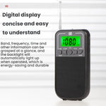 便攜 FM/AM/SW 多頻段高靈敏度時鐘控制收音機播放器，適用歐盟，適用美國