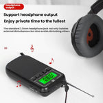 便攜 FM/AM/SW 多頻段高靈敏度時鐘控制收音機播放器，適用歐盟，適用美國