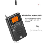 便攜 FM/AM 時鐘控制立體聲口袋收音機播放器，適用歐盟，適用美國