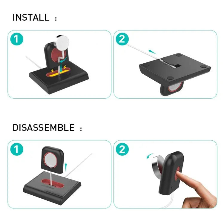 適用於 Apple Watch / 耳機 AhaStyle PT117-1 充電座塑膠收納架，不含充電器