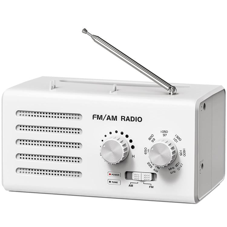 雙頻 FM/AM 外接電源插座收音機播放器，適用歐盟，適用美國