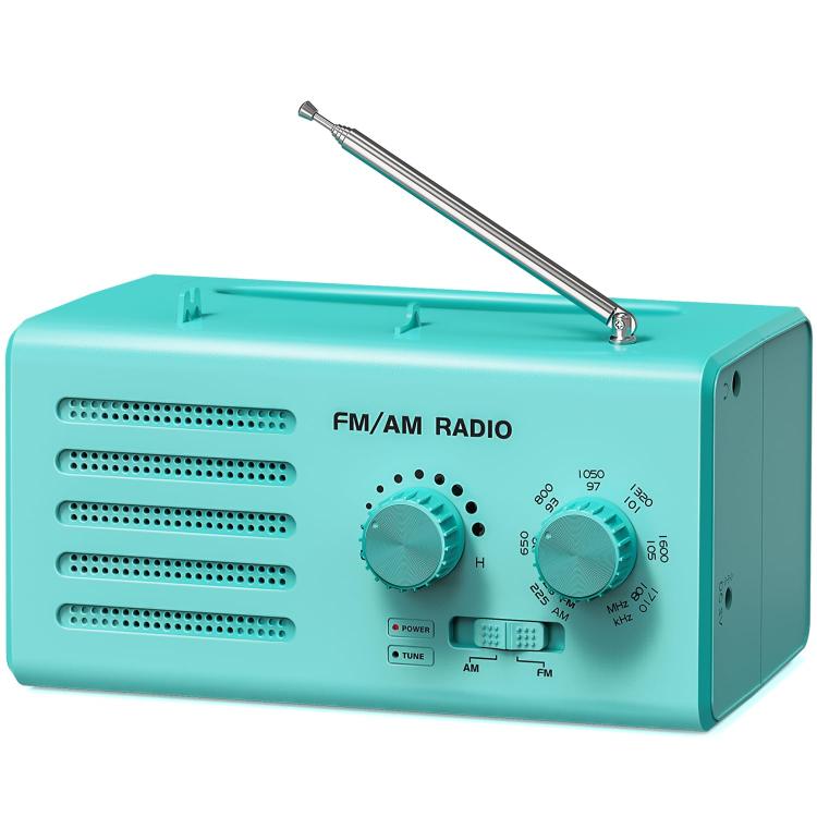 雙頻 FM/AM 外接電源插座收音機播放器，適用歐盟，適用美國