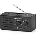 雙頻 FM/AM 外接電源插座收音機播放器，適用歐盟，適用美國