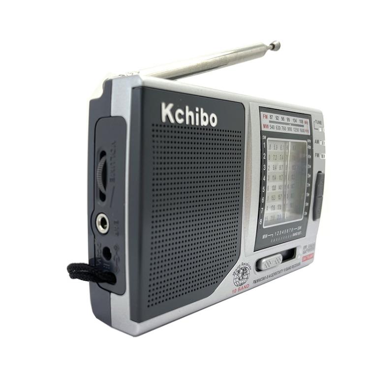 Kchibo 10頻段 AM/FM/SW 便攜收音機配高保真喇叭緊湊迷你多頻段接收器, KK-9803
