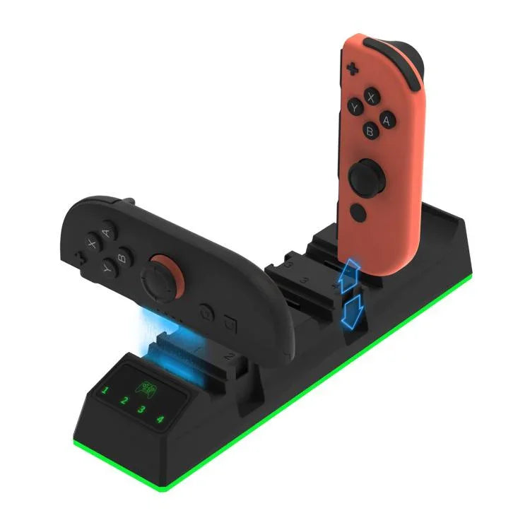 適用於Nintendo Switch 2/Switch 2 Pro PGTECH 9合1通用左右手柄充電座