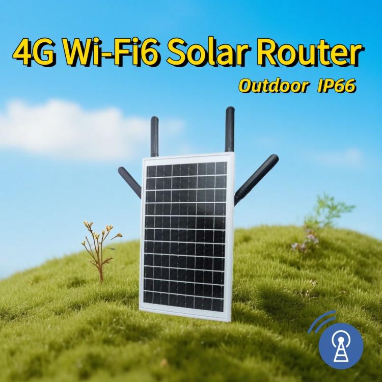 EAU 4G 太陽能 SIM 卡 WiFi 6 路由器防水戶外 4G 轉 WiFi 線纜
