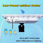 EAU 4G 太陽能 SIM 卡 WiFi 6 路由器防水戶外 4G 轉 WiFi 線纜