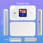 MF801 4G CAT7 雙頻便攜 WIFI LTE 300M 無線插卡路由器彩屏 MIFI 行動熱點，MF801