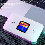 MF801 4G CAT7 雙頻便攜 WIFI LTE 300M 無線插卡路由器彩屏 MIFI 行動熱點，MF801
