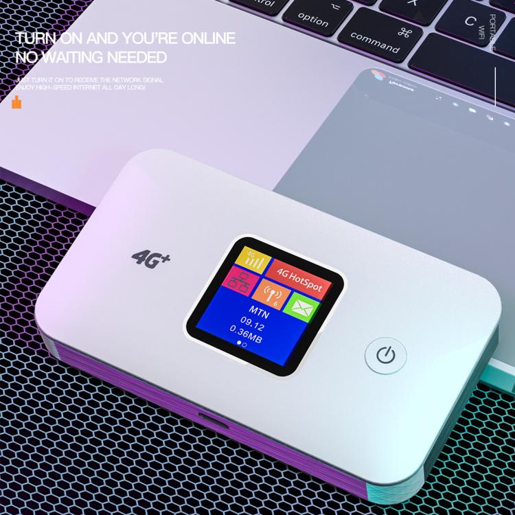 MF801 4G CAT7 雙頻便攜 WIFI LTE 300M 無線插卡路由器彩屏 MIFI 行動熱點，MF801