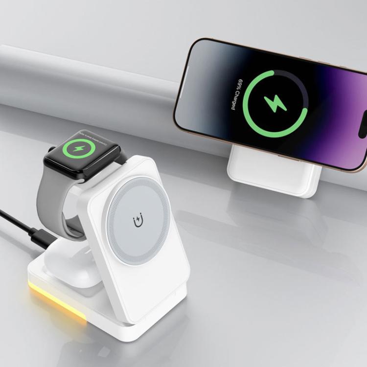 G12 磁吸三合一直立無線充電器 適用 Apple iPhone／AirPods／Apple Watch