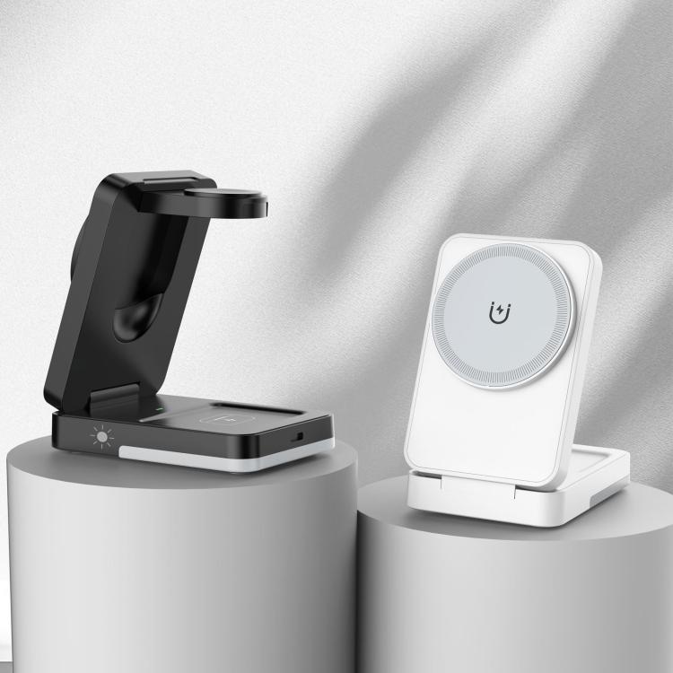 G12 磁吸三合一直立無線充電器 適用 Apple iPhone／AirPods／Apple Watch