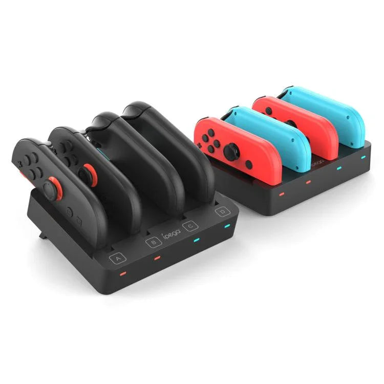 ipega 4合1 充電座適用於 Nintendo Switch 2/Switch Joy-Con 控制器充電站，PG-SW2081