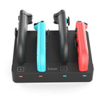 ipega 4合1 充電座適用於 Nintendo Switch 2/Switch Joy-Con 控制器充電站，PG-SW2081