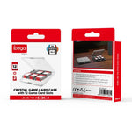ipega 水晶遊戲卡盒適用於 Nintendo Switch 2/Switch，12卡槽安全鎖設計，PG-SW2107