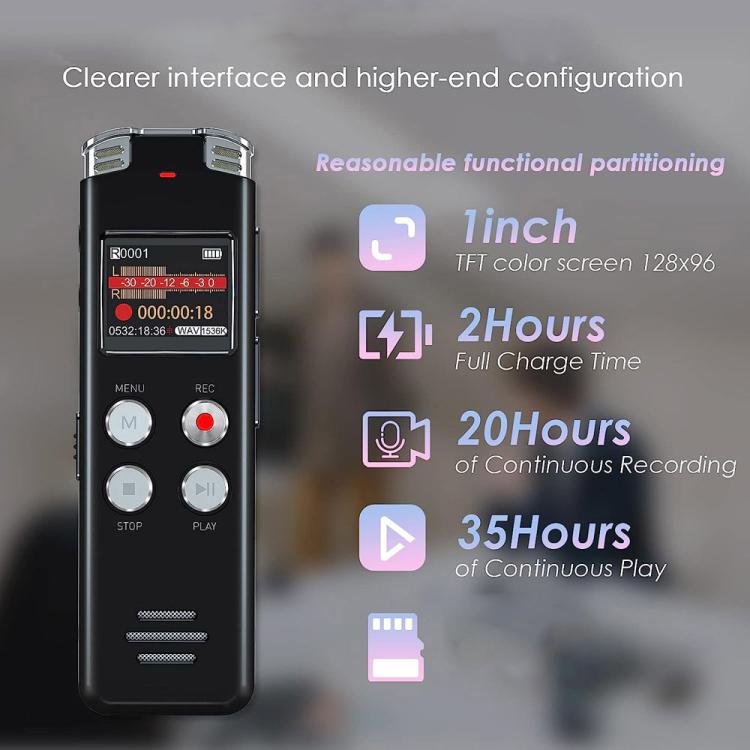 便攜高清降噪語音啟動數字錄音筆 適用於會議，64GB、128GB