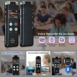 便攜高清降噪語音啟動數字錄音筆 適用於會議，64GB、128GB