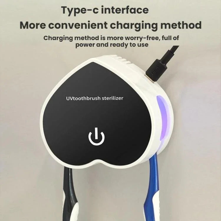 便攜式 USB 可充電牙刷消毒器，帶紫外線消毒功能