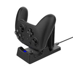適用於 Nintendo Switch 2 Joy-Con 與 Pro 手把 3合1 充電座收納架，帶 LED 指示燈，型號 SW-3ZC028