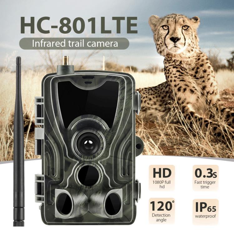 20MP 4G 訊息戶外防雨防霧紅外線追蹤狩獵相機，HC-801LTE