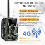 20MP 4G 訊息戶外防雨防霧紅外線追蹤狩獵相機，HC-801LTE