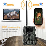 20MP 4G 訊息戶外防雨防霧紅外線追蹤狩獵相機，HC-801LTE