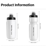 WEST BIKING 550ml 自行車水壺 防漏擠壓設計便攜運動補水瓶，550ml 白色寬口，550ml 黃色寬口，550ml 黃色，550ml 白色