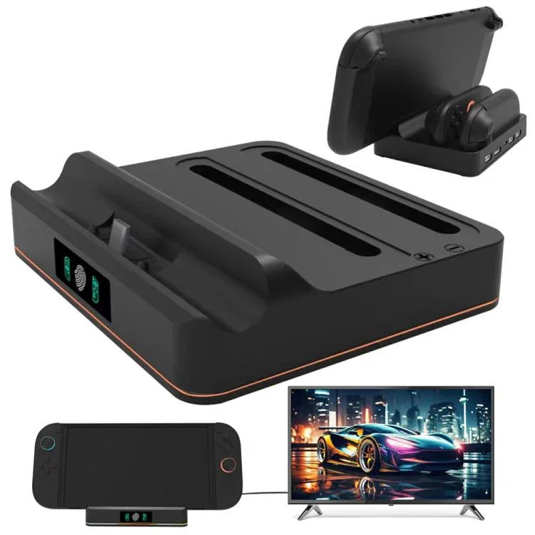 適用於 Nintendo Switch 2 主機手把 KJH 充電座，帶 1080P 60Hz HDMI 輸出，型號 KJH-NS2-027