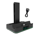 適用於 Nintendo Switch 2 與 Joy-Con 手把 KJH 充電座，帶環境燈光，PG-SW2130 白色，PG-SW2130 黑色