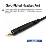 2米調音版耳機線，適用於Sennheiser GAME ONE / GAME ZERO / PC 373D / GSP350 / GSP500 / GSP600，單插頭，雙插頭