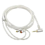 1.2米8芯單晶銅鍍銀MMCX耳機升級線，適用於Shure SE215 / SE535 / SE846 / UE900，黑色2.5mm平衡，黑色4.4mm平衡，透明2.5mm平衡，透明3.5mm立體聲，透明4.4mm平衡