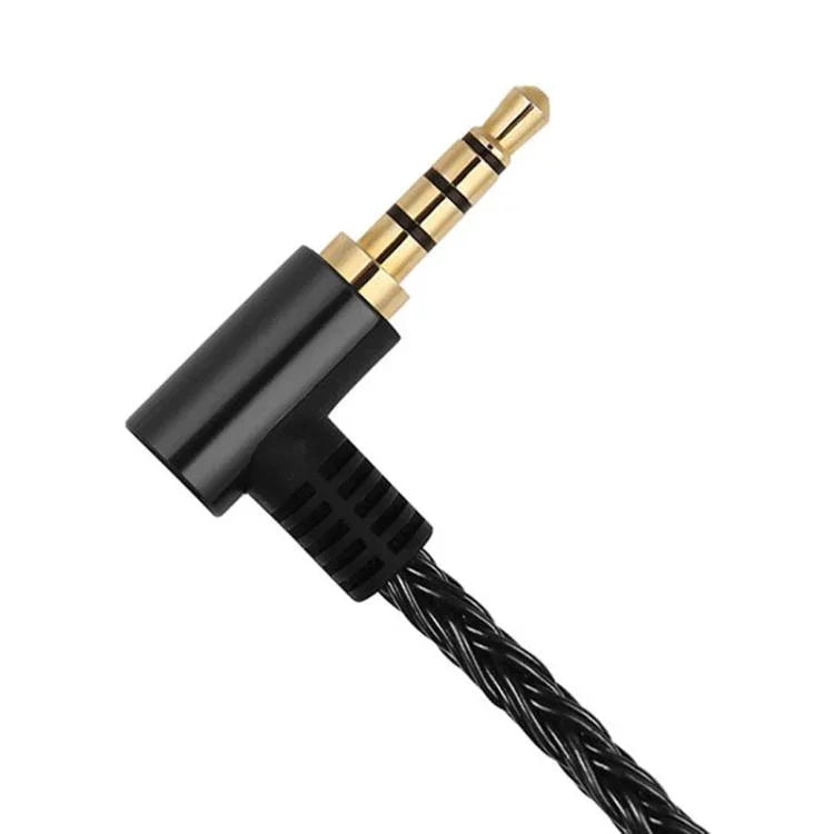 1.2米8芯單晶銅鍍銀MMCX耳機升級線，適用於Shure SE215 / SE535 / SE846 / UE900，黑色2.5mm平衡，黑色4.4mm平衡，透明2.5mm平衡，透明3.5mm立體聲，透明4.4mm平衡