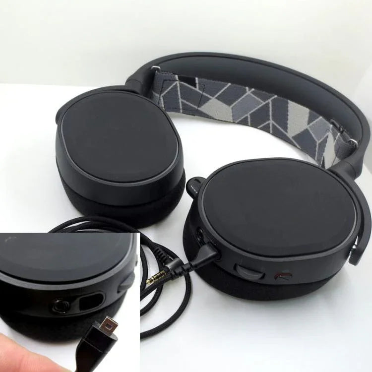 頭帶遊戲音頻線耳機連接線，適用於SteelSeries Arctis 3 / 5 / 7 / PRO，ZS0130