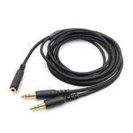 適用於Razer Kraken V2 3.5mm公對母二合一延長線音頻轉接器，ZS0190
