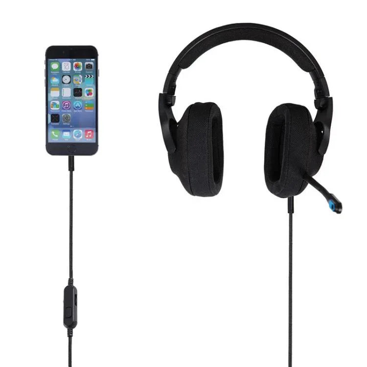 適用於Logitech G Pro / G Pro X / G233 / G433遊戲耳機音頻線，ZS0297