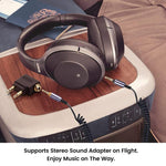 耳機彈簧音頻線，適用於Sony WH-1000XM3 / WH-1000XM2 / WH-1000XM4 / WH-H900N / WH-H800，1.5米彈簧線