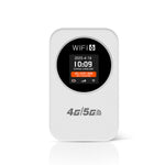 4G/5G便攜WiFi熱點 300Mbps移動路由器 帶時間顯示，3000mAh內置電池，亞洲版，亞歐版