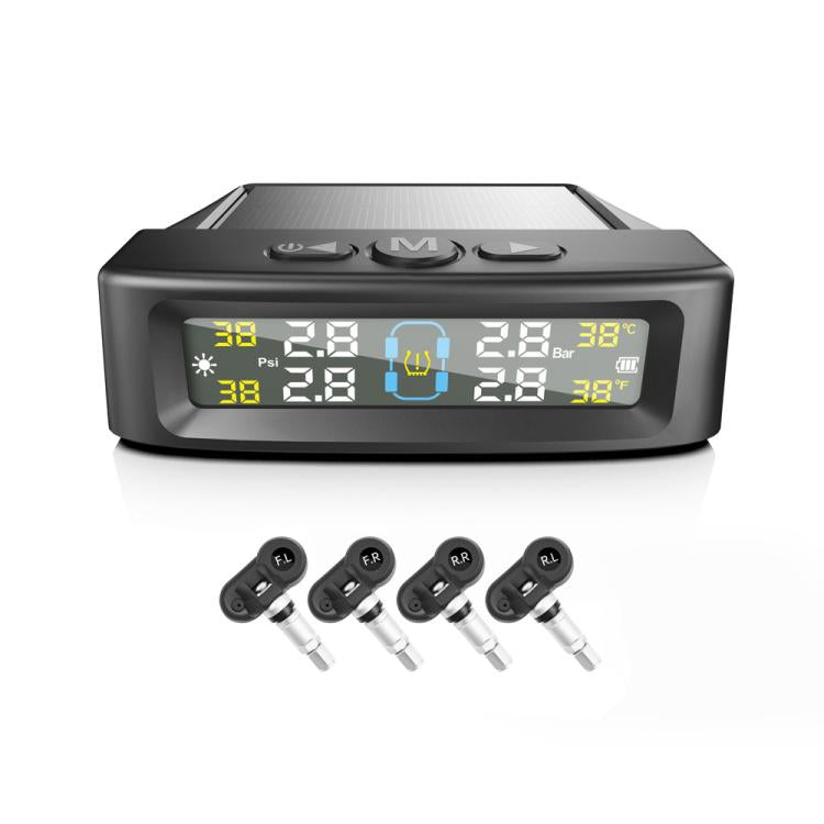 Automotive TPMS Four-Tire Pressure Monitor, Beep Sound Version External Sensor, Voice Version External Sensor, Beep Sound Version Internal Sensor, Voice Version Internal Sensor