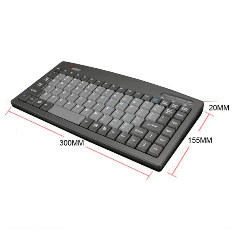 Little Kangaroo DS-9827 88鍵有線鍵盤，帶磁環，筆記型電腦工業辦公鍵盤，PS2，USB