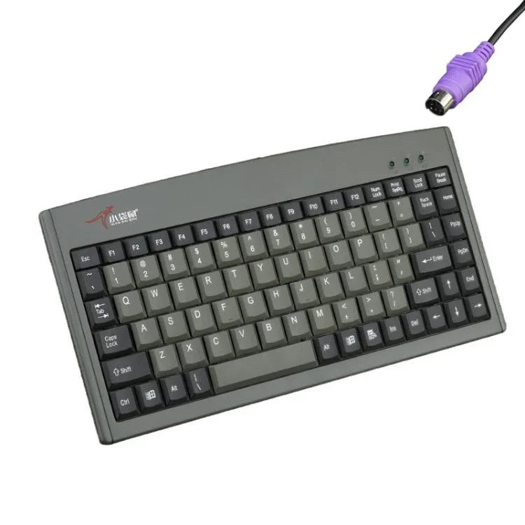 Little Kangaroo DS-3000 88鍵有線鍵盤，帶磁環，筆記型電腦工業辦公鍵盤，PS2，USB