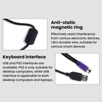 Little Kangaroo DS-8500 筆記型電腦有線鍵盤，帶觸控板，PS2帶耳，USB帶耳，PS2不帶耳，USB不帶耳